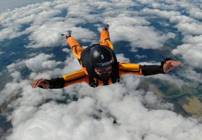 sky diving