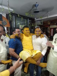 WhatsApp Image 2022 04 30 at 8.01.30 PM Bridegroom Rituals Begin : MLA डॉक्टर अलावा के दूल्हा बनने की रस्में शुरू, हल्दी लगी!