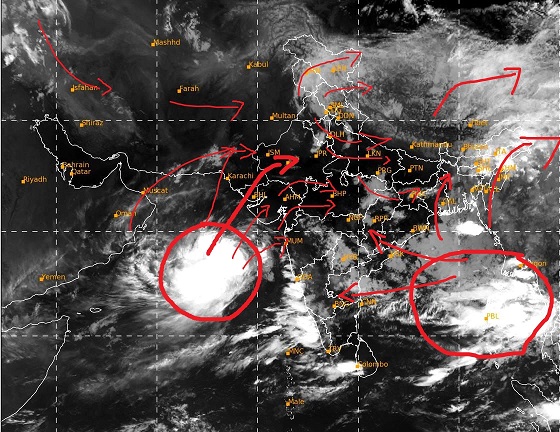 Weather Update: दक्षिणी चक्रवात, MP सहित कई राज्यों में भारी वर्षा की संभावना