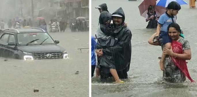 गुजरात के जूनागढ़ और नवसारी में बारिश से हाहाकार,गाड़ियां बही,4 घंटे में 13 इंच बारिश गुजरात के जूनागढ़ और नवसारी में बारिश से हाहाकार,गाड़ियां बही,4 घंटे में 13 इंच बारिश