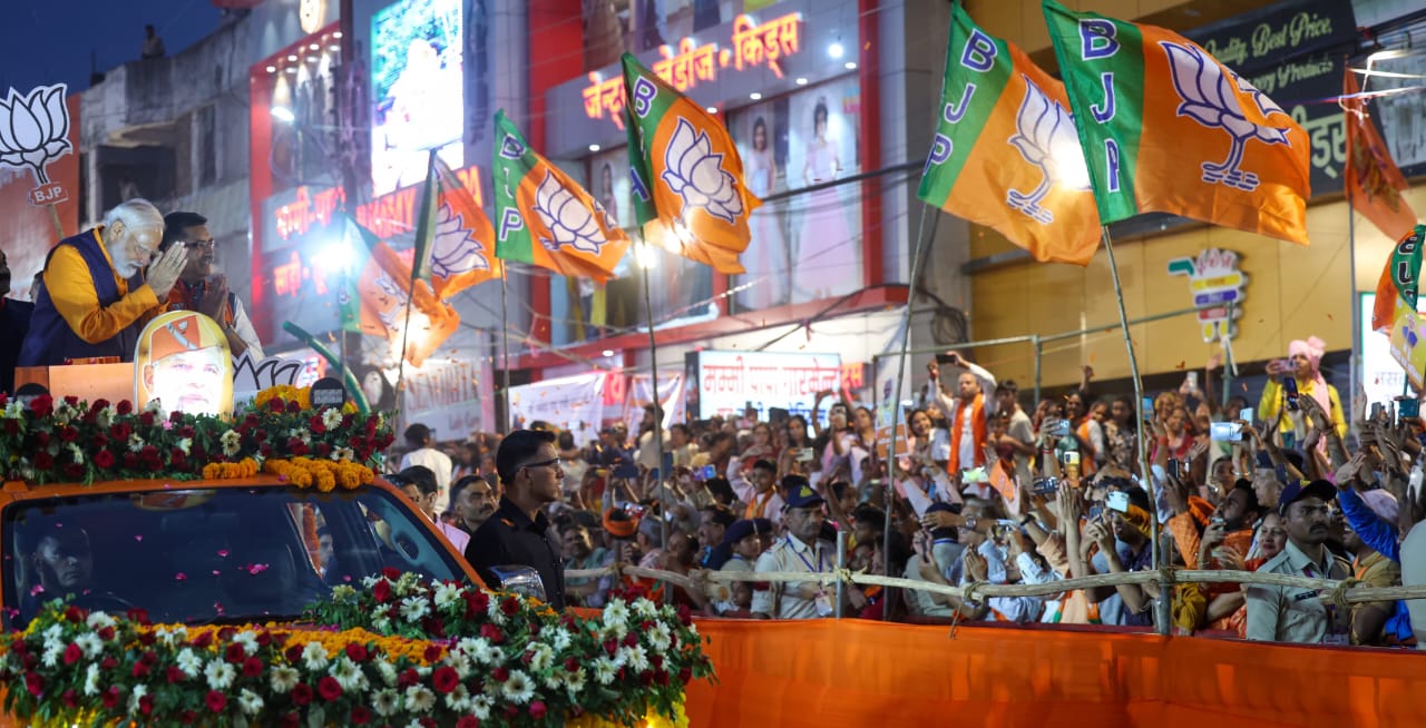PM Modi's Road Show in Jabalpur: