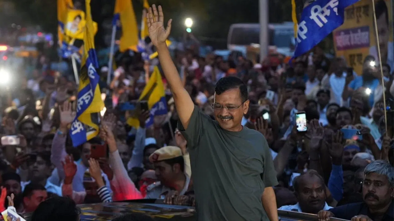 cm-kejriwal-3 Aam Aadmi Party's Show of Strength