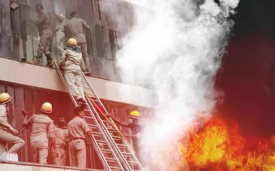 Fire After Explosions at a Firecracker Factory