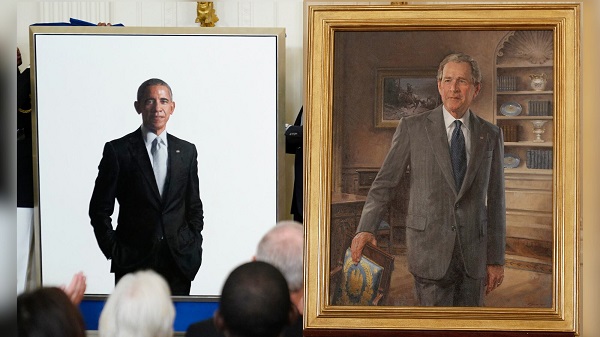 Removed Photos of Obama & Bush