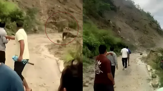 Terrifying Video of Landslide Terrifying Video of Landslide
