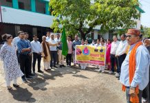 राष्ट्रीय पल्स पोलियो अभियान के अंतर्गत मंदसौर जिला चिकित्सालय से निकाली गई विशाल जन-जागरूकता रैली